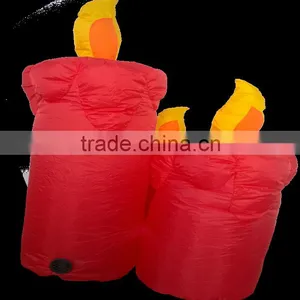 DJ-XT-03 Inflatable Three Candle Lighted Christmas Outdoor Decoration thumbnail-3