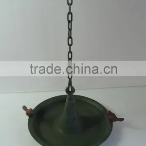 14A145NU Garden Hanging Metal Tray Bird Feeder With Hook Chain thumbnail-1