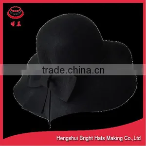 Flower and Bowknot Accessory Type and 100% Wool Material Wool Hat thumbnail-6