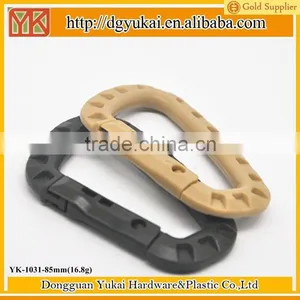 Yukai Plastic Carabineer Lock D-shape Carabineer for Outdoor Sport thumbnail-2
