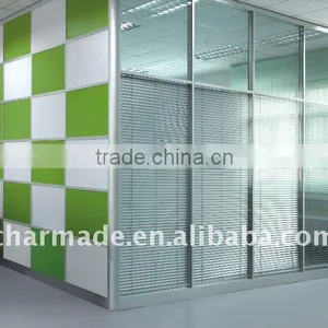V84 Series Used Office Wall Partitions / Clear Glass Partition Wall / Office Partition Walls / Aluminum Profiles Quality Choice thumbnail-2