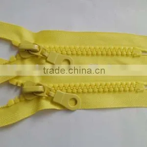 8# Plastic Resin Zipper Close End Zipper Pipa Puller Auto-lock Zipper Slider Garment Zipper thumbnail-1