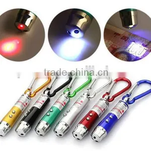 3 in 1 Multifunctional LED Mini Flashlight Infrared Laser Pointer Money Detectors thumbnail-1