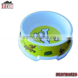 Round Cheap Plastic Pet Feeder Melamine Dog Bowl thumbnail-1