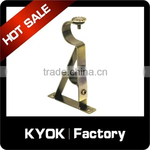 KYOK 28mm Double Gloss White Metal Curtain Pole,Wall Brackets 25*25mm Size Curtain Pole Curtains Accessories thumbnail-2