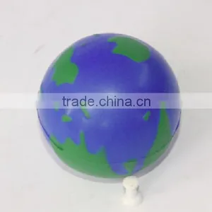 6.5cm Earth Shaped Stress Ball Globe Foam Ball thumbnail-1
