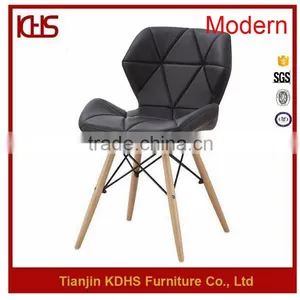 2016 Black Multifunctional PU Modern Style Wooden Popular New Leisure Chair thumbnail-1