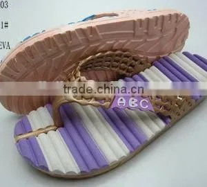 2014 New Designed and Fashion PCU+EVA Women Beach Slippers in Flipflops thumbnail-1