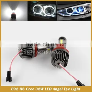 32W E92 H8 White HID Xenon 6000k Angel Eyes Halo Ring LED Light E90 E93 X5 thumbnail-1