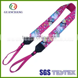 Custom Polyester Material Promotional Cheap Items of Printed Logo Camera Neck Strap for Dslr Camera China Manufacture thumbnail-5