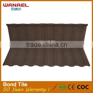 Wanael Building Material Bond Stone Coated Steel Roofing Tiles With Low Price thumbnail-3