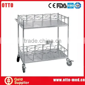Stainless Steel Hospital Medical Delivery Trolley thumbnail-1