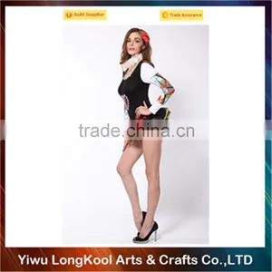 2016 High Quality Halloween Women Sexy Dance Costume Black Dress Sexy Costume thumbnail-1