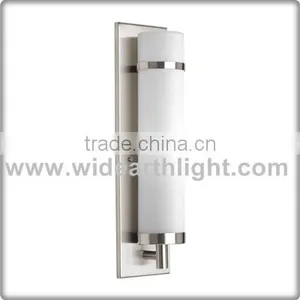 UL CUL Listed Opal Glass Shade Hotel Wall Bath Light In Nickel Finish For Hotel W40328 thumbnail-1