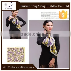 100% Silk 12mm GGT Big Square 130*130cm Spring Turban thumbnail-1