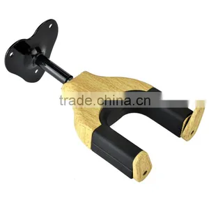 Auto Lock Long Wall Hanger Type Wooden Guitar Hanger thumbnail-5