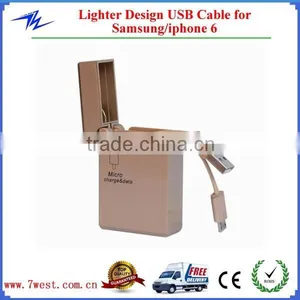 New Arrival Lighter Retractable USB Charger Cable,Micro USB Data Cable for Samsung,Huawei,HTC Etc thumbnail-1