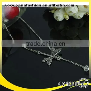Thin Butterfly Shaped Cheap Necklaces, Butterfly Chains Necklace thumbnail-3