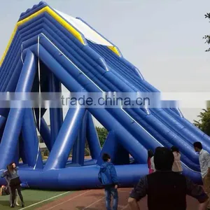 Custom Size Blue Long Giant Inflatable Water Slide for Sale thumbnail-4