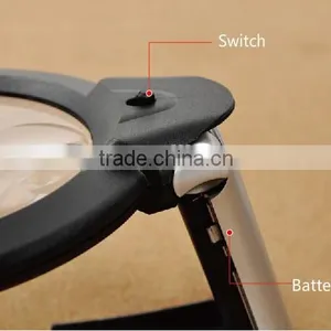Desktop LED Magnifier /Magnifying Glass With Folding Stand And LED Light thumbnail-4