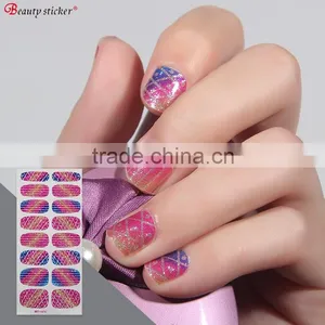 OEM ODM Bling Korean 16 Tips Glitter Nail Sticker thumbnail-5