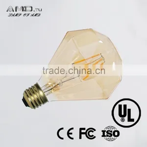 Gold Cover Diamond Decorative Led Filament Light E26 E27 Dimmable Vintage Led Bulb thumbnail-2