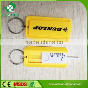 Plastic Tread Depth 0-20mm Tire Tread Depth Gauges With Keyring for Car Using thumbnail-3