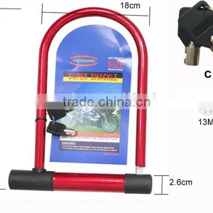 QH-180U Motorcycle Lock/ Bicycle Wheel Lock/ u Shape Lock thumbnail-2