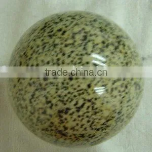 50mm Round Dalmation Semi Precious Stone Ball thumbnail-1