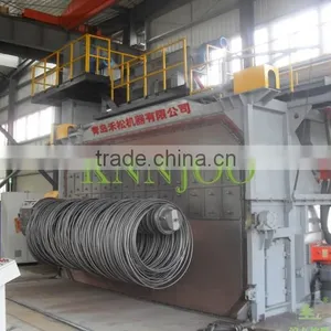 Qingdao KNNJOO Double Station Coiled Wire Shot Blasting Machine thumbnail-2