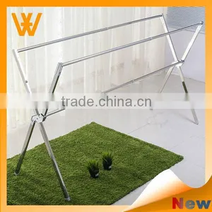 Mobile Stainless Steel Clothes Drying Rack, Scalable Modern X-type Balcony Clothes Drying Rack thumbnail-2