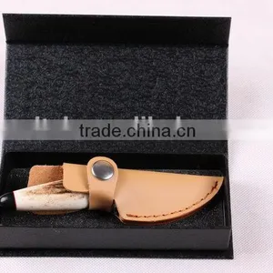 OEM Wild Antlers Deer Horn Damascus Small Collection Knife thumbnail-4
