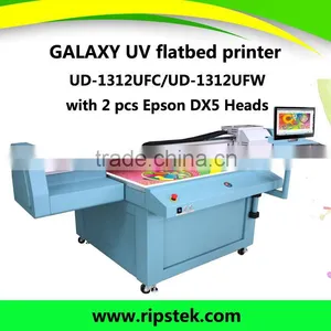 Galaxy UV Printing Machine Flatbed Printer UD-1312UFW With White Color (1.3m *1.2m With 2 Pcs DX5 Head ) thumbnail-1