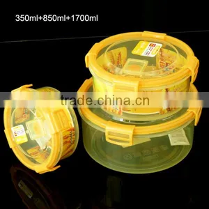 Silicone Co-injected Airtight Waterproof Lids Container(Round) thumbnail-1