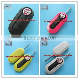 Shell Key Fiat 500 3 Buttons Remote Key Cover for Fiat 500 Key Cover thumbnail-1