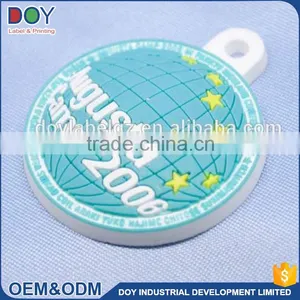 China Manufacturer Customized Personalized Designed Soft PVC Rubber Printed 3D Labels thumbnail-1