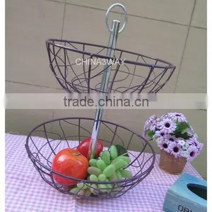 Customized Cute and Practical Metal Wire Baskets for Fruit thumbnail-1