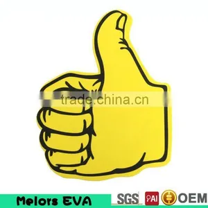 Melors High Density Custom Printed Soft Eva Foam Giant Foam Hands/foam Finger Hand for Sport Cheering Items thumbnail-1