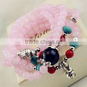 2016 Pink p Urple Crystal Bead thumbnail-1