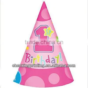 Hug & Stitches Girl's 1st Birthday Party Hats thumbnail-1