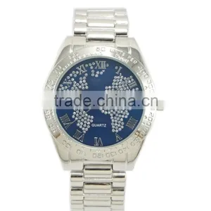 Hot Selling Fashion Design Colorful Map Dials Good Qiality Alloy Bracelet Watches Ladies Women thumbnail-5