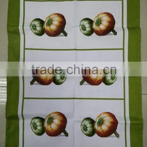 Silk Screen Printing Cotton Twill Material Fabric Tea Towel thumbnail-1