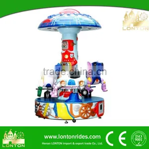Coin Game Machine 3/6 Seats Mini Merry go Round for Children Games thumbnail-1