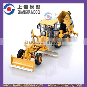 1:35 Diecast Construction Land Scraper Model,high Quality Scale Road Grader Model,diecast Construction Model Grader thumbnail-1