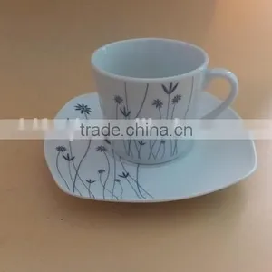 200cc Simple Coffee and Tea Set Coffee Set Porcelain Tea Cup Sets Stock thumbnail-3