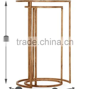Stainless Steel Round Glass Coffee Table thumbnail-6