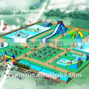 Water Park Games Inflatable Water Obstacle Course for Sale thumbnail-1