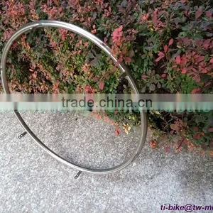 Titanium Wheelchair Rim High Quality Titanium Bike Wheel Rim China Made Titanium Bicycle Wheel Rim for Wheelchair or Bikes thumbnail-2