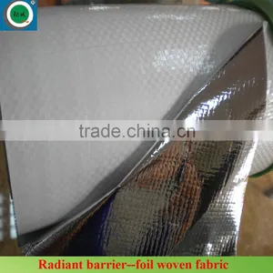 Aluminum Foil Single Side Metalized PE/PET Foil Woven Fabric Insulation thumbnail-1
