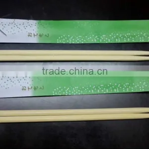 Paper Wrapper Chopsticks Flat Head Disposable Eco-Friendly Twin Bamboo Chopsticks thumbnail-5